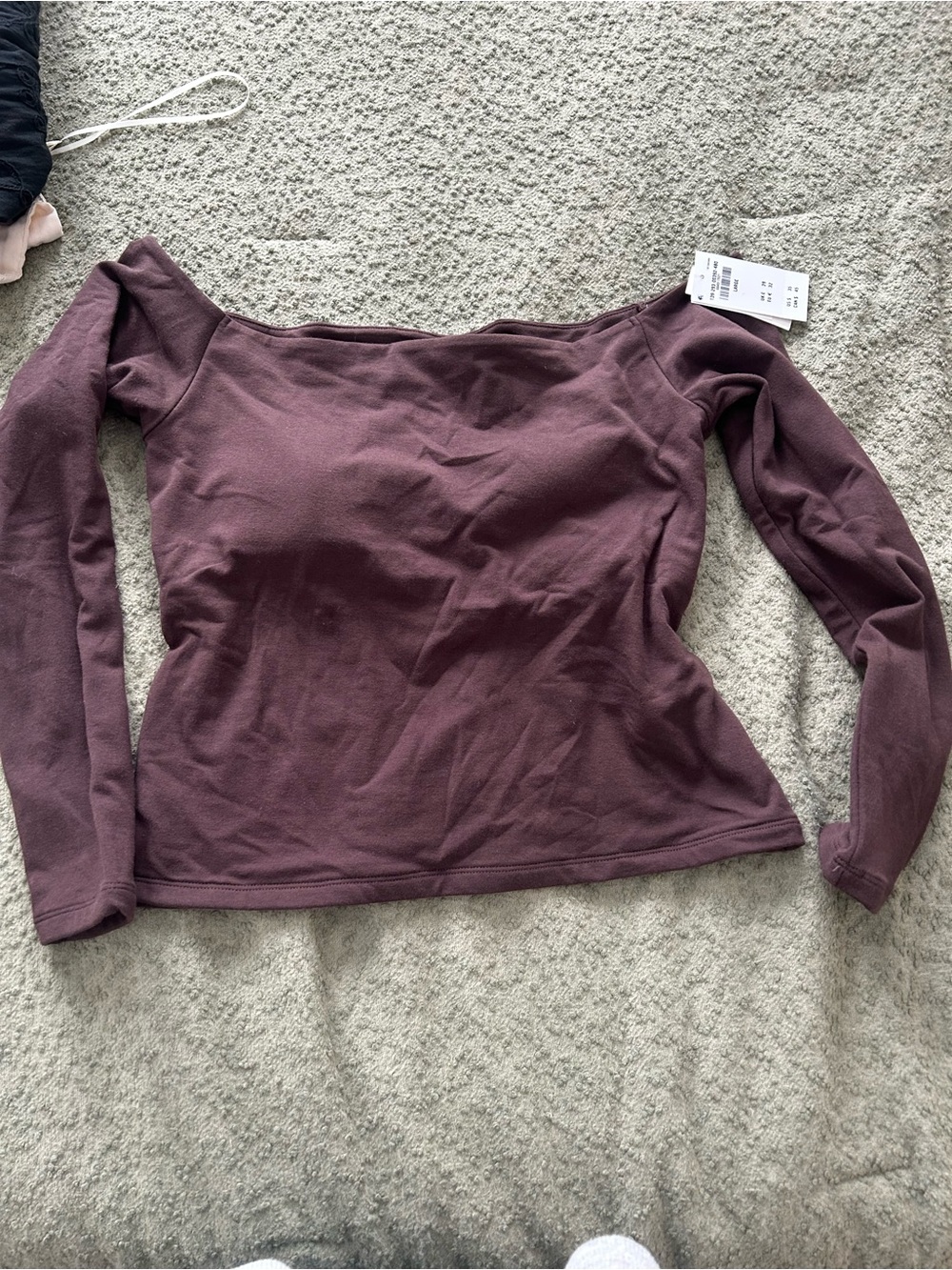 Abercrombie & Fitch Bra - Free ColOff-Shoulder Long Sleeve Top - Women's